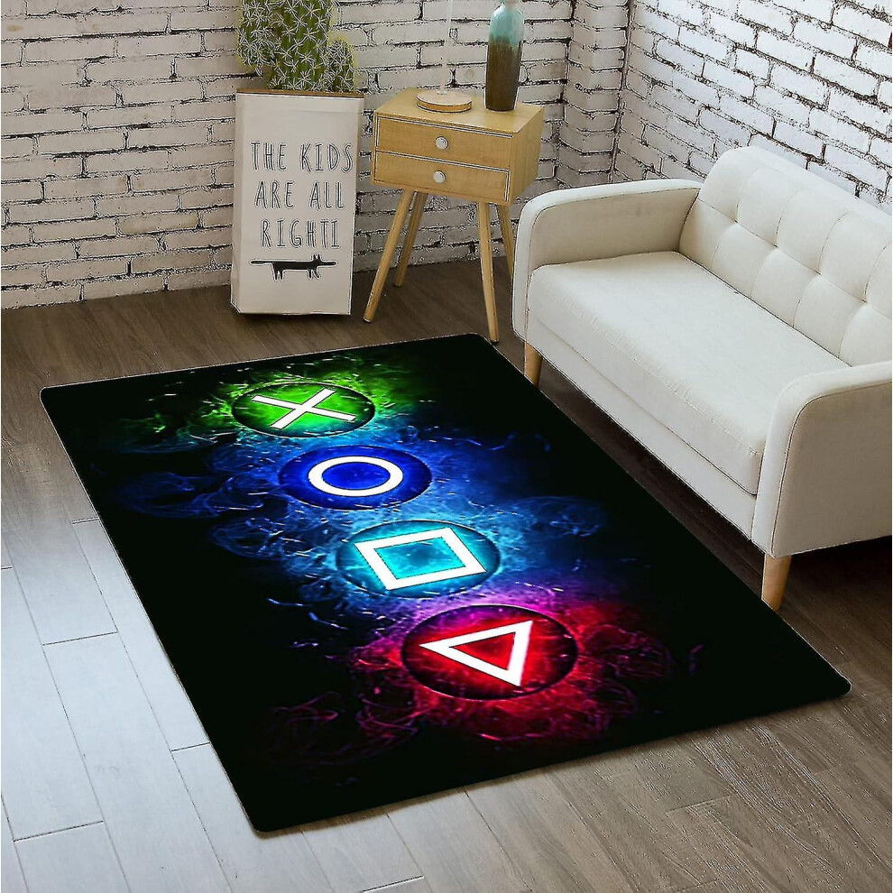 (Game 01, 120x160cm) Gaming Area Rugs For Boys Cool Game Style Bedroom Gamer Rug Boys Room Decor Video Games Bedroom Carpet For Teens