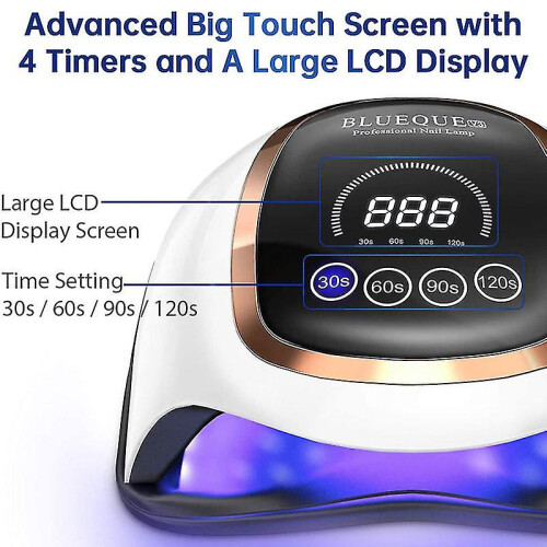 168w Uv Led Lamp For Nails Drying Manicure Lamp With Memory Function Lcd Display 2