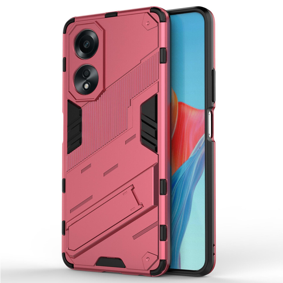 (Rose) For Oppo A58 4G Cover Pc Tpu Shockproof Kickstand Phone Case 6909589366948