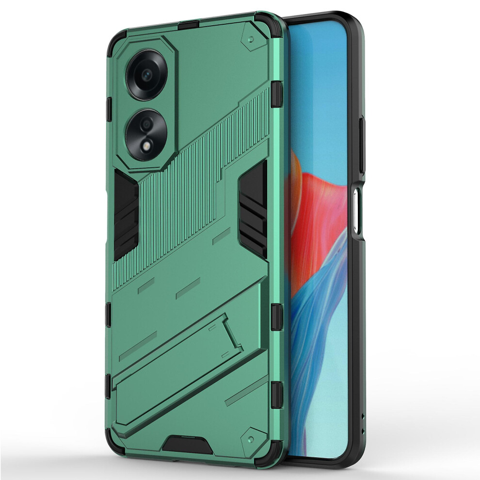 (Green) For Oppo A58 4G Cover Pc Tpu Shockproof Kickstand Phone Case Green 6909589366986