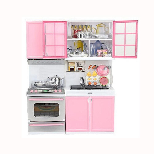 Pink Kitchen Room Set Play House Toys