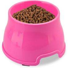 (M, Pink) Dog Bowl,Pet Feeding Elevated Bowl for Food
