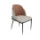 (Beige+Brown) Set Of 2  Dining Kitchen Chairs High-End Leather 4