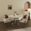 (Beige+Brown) Set Of 2  Dining Kitchen Chairs High-End Leather 9