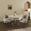 (Grey+Beige) Set Of 2  Dining Kitchen Chairs High-End Leather 8