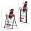 Homcom HOMCOM Adjustable Gravity Inversion Table with Safety Belt, Red 2
