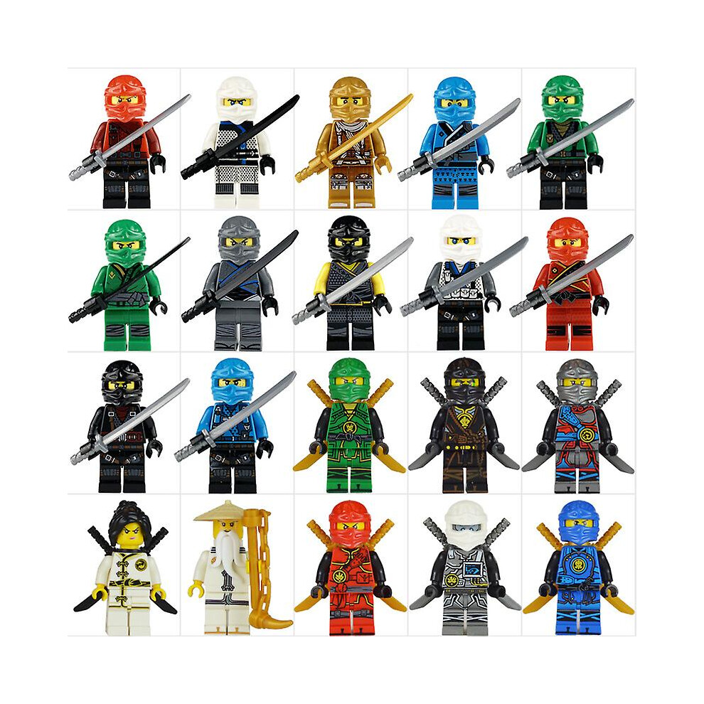 20pcs Building Blocks Toys Small Particle Diy Ninjago Doll For Children Birthday