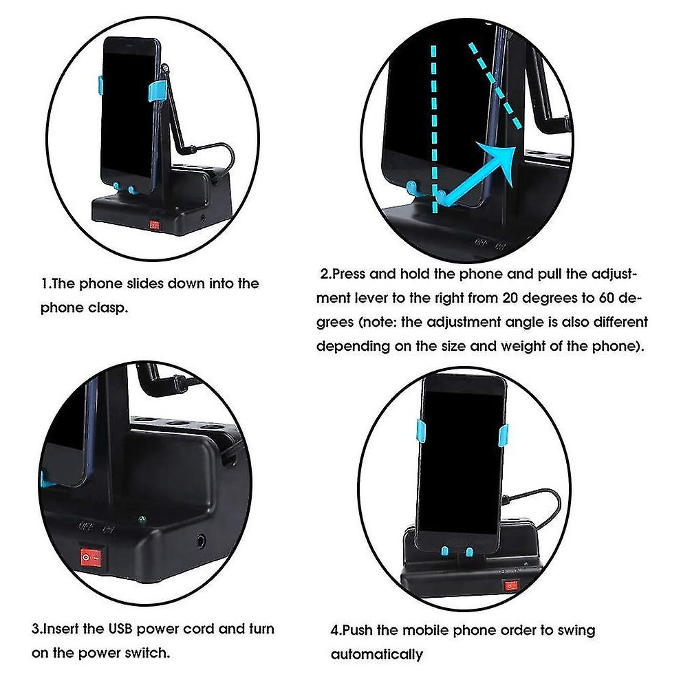 Mobile Phone Shaker, 8000 Steps Per Hour, Automatically Cellphone Pedometer, Usb Left Right Swing Steps Counter,quick Steps Earning Device For Home Ex