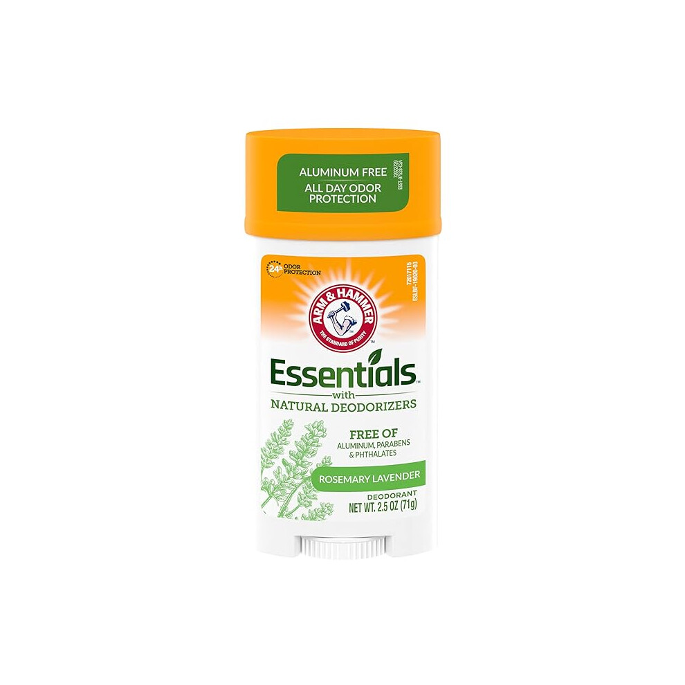 Lavender Arm & Hammer Essentials Deodorant- Fresh Rosemary - Wide Stick- 2.5Oz 71 G