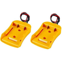 2pcs Battery Adapter For Dewalt 20v Battery 18v Dock Power Connector 12 Gauge Robotics Wires Connec
