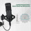Professional Usb Streaming Podcast Pc Microphone Kit With Sound Card Boom Arm Shock Mount Pop Filter 4