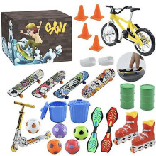 Christmas Advent Calendar Blind Box, Finger Skateboard Blind Box, Mini Finger Playset