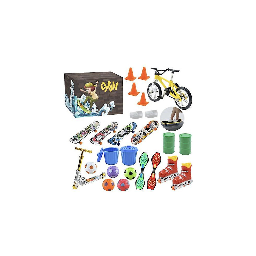 Christmas Advent Calendar Blind Box, Finger Skateboard Blind Box, Mini Finger Playset