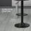 Homcom HOMCOM Bar Stools Set of 2 Adjustable Counter Barstools W/ Footrest Brown 6