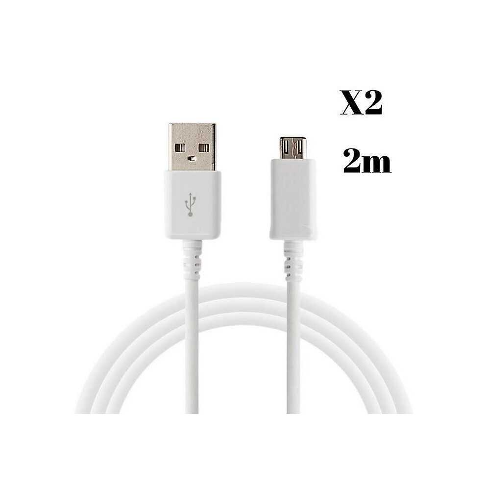 Cable For Oppo A15 - Oppo A15s - Oppo A16k - Micro Usb Cable 2 Meters [Lot 2] White 9168212326651