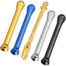5pcs Mini Snuff Straw Sniffer Tube Snorter, Portable Stainless Steel Sniffer Snorter_gzyv