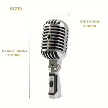 (YQ-Retro Mic) XGES Dynamic Handheld Microphone for Stage Performances and Karaoke