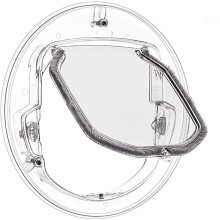 Cat Flap Door For Cats Dogs Pet, Large Cat Flap Door For Windows Sliding Glass Doors With 4 Locking Possibilities, Cat Flap Pet Door Controllable In-a