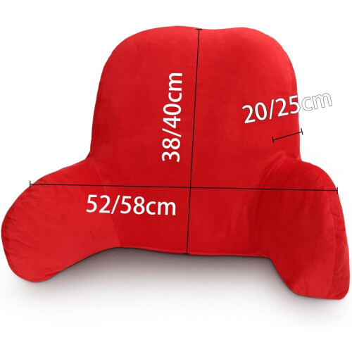 (Red) Orthologics Soft Reading Back Pillow 1