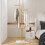 Modern Gold Coat Rack Hook Double Pole Hat Rack Stand Freestanding 4
