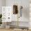 Modern Gold Coat Rack Hook Double Pole Hat Rack Stand Freestanding 7