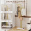 Modern Gold Coat Rack Hook Double Pole Hat Rack Stand Freestanding 8