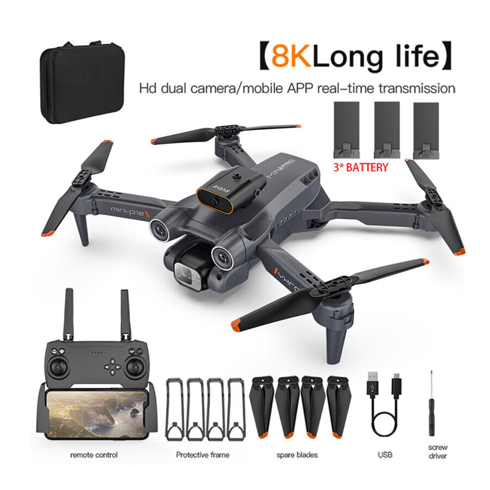 Quadcopter Drone Rc Drones Pro 8K Hd Camera Gps Wifi Fpv Real-Time Transmission 9130402534283