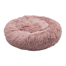(Small - 50cm, Pink) HugglePets Anti-Anxiety Donut Dog Bed