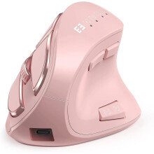(pink) Ergonomic Mouse, Wireless Vertical Mouse - Multipurpose Rechargeable Mouse