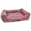 HugglePets (Medium - 70 x 60cm, Pink) HugglePets Luxury Dog Lounger Bed 1
