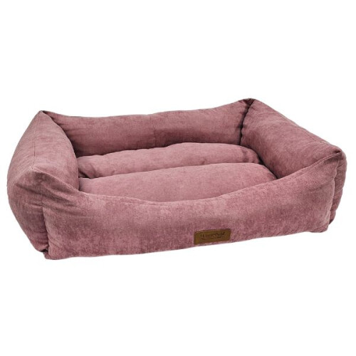 HugglePets (Medium - 70 x 60cm, Pink) HugglePets Luxury Dog Lounger Bed