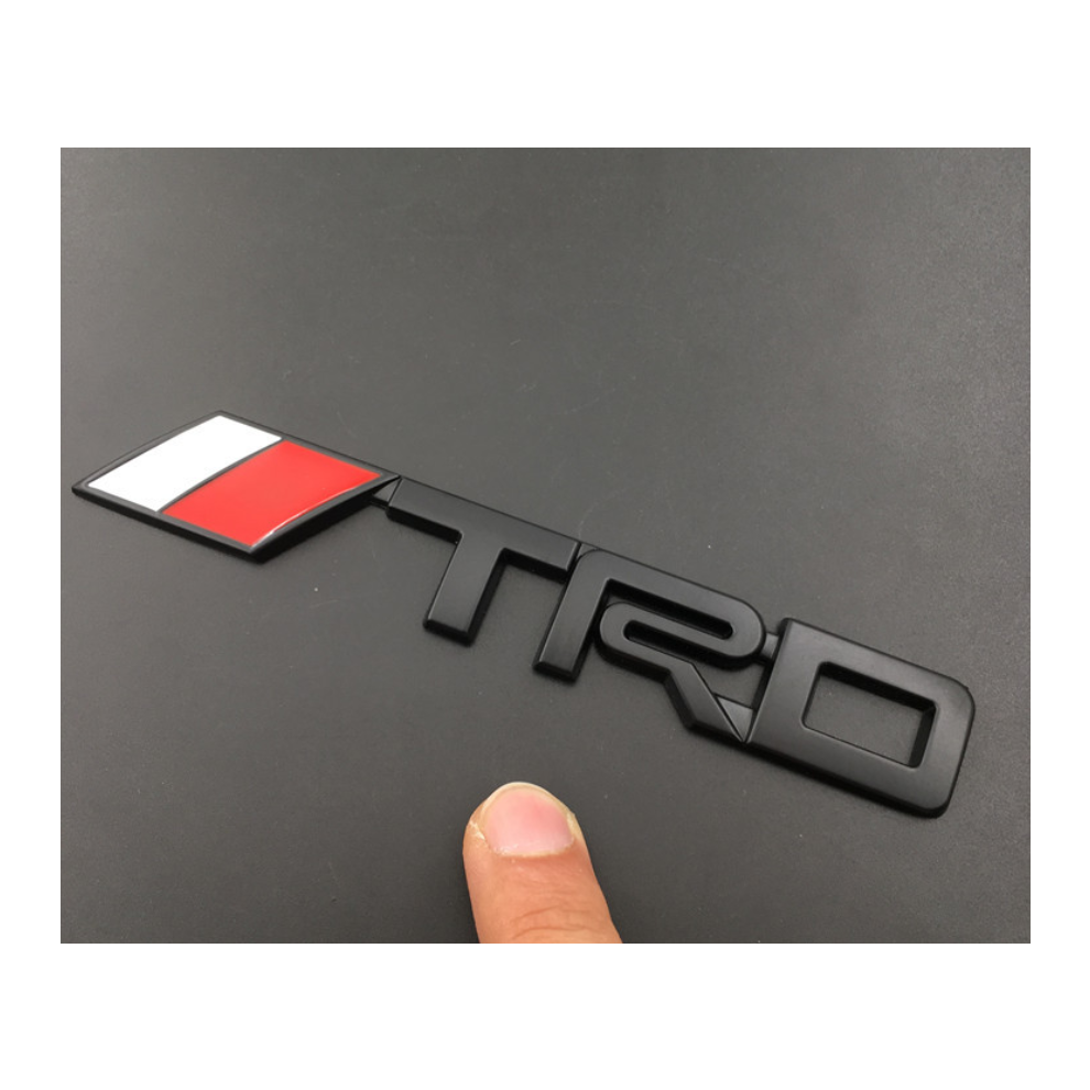 (Black) Toyota Trd Fender Trunk Decal Emblem Badge Sticker Black 4754135896668