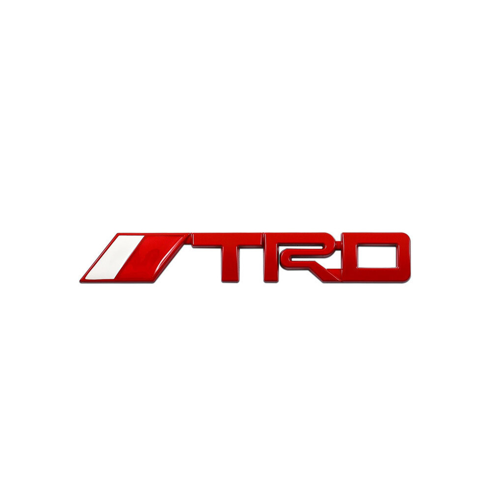 (Red) Toyota Trd Fender Trunk Decal Emblem Badge Sticker Red 4754135896675