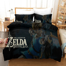 (Style 29, Single(135X200CM/2PCS)) The Legend of Zelda Bedding Single Double King Duvet Cover