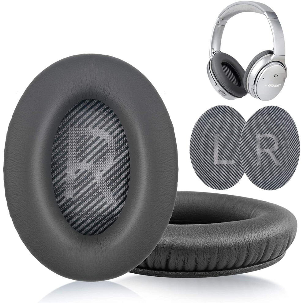 ( Grey) Over-Ear Headphone Covers For Bose Qc35 Qc25 Qc2 Ae2 Ae2i Ae2w Dark/Grey 9352544651257