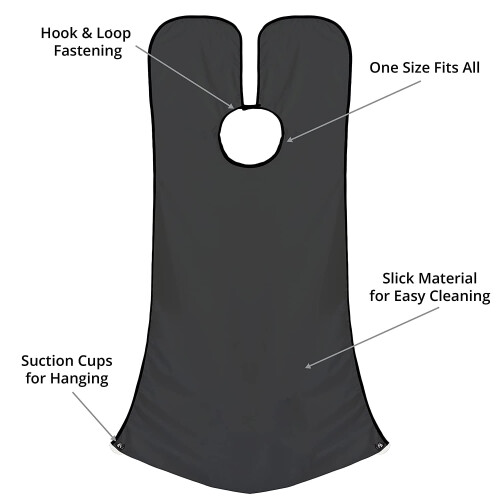 Apron for Shaving Beards Barber Cape 2