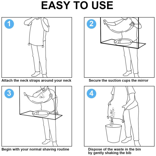 Men's Shaving Bib Styling Beard Apron 2