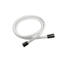 Nes Home Smooth White 1.5m PVC Flexible Shower Hose with Brass Connectors