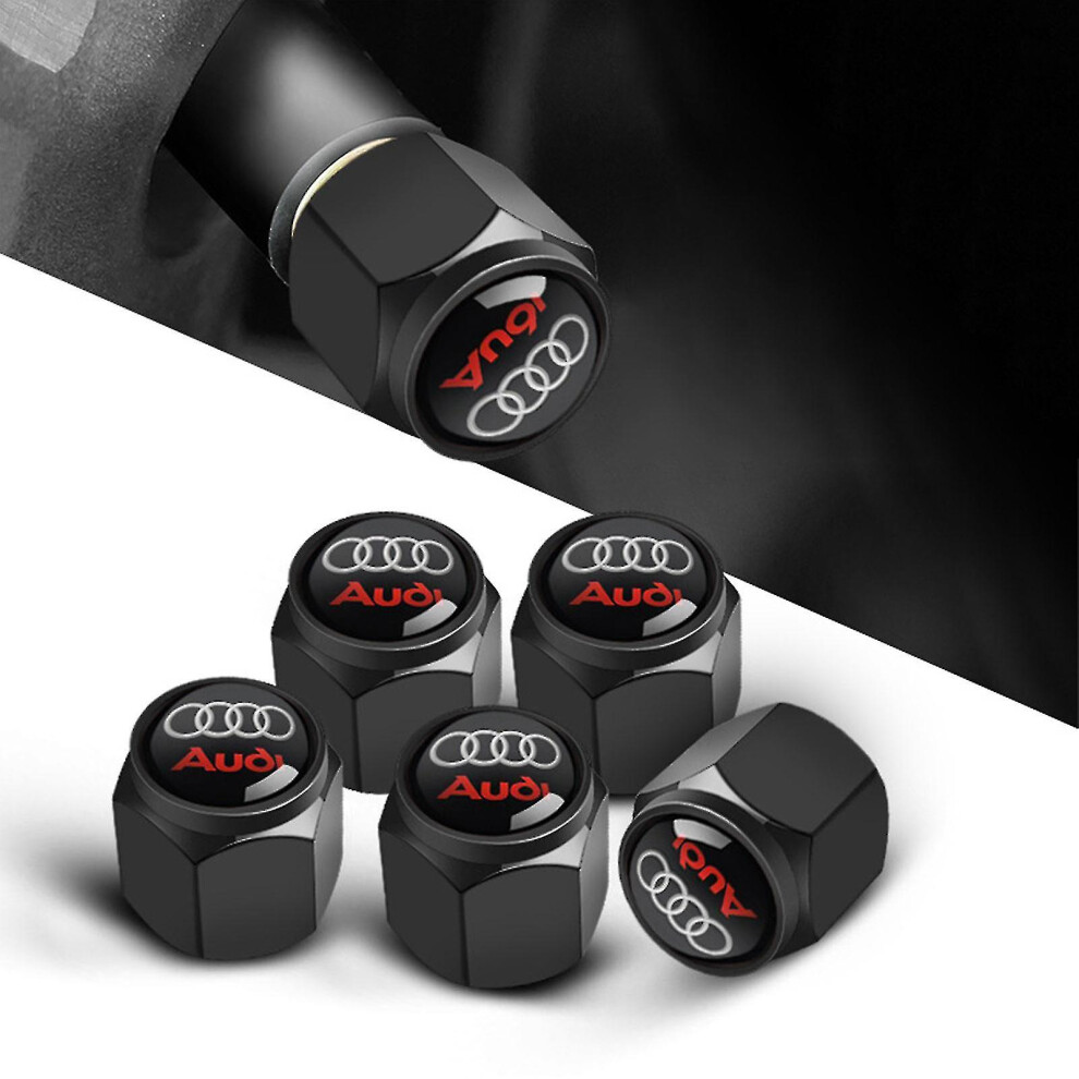 (Audi) 4pcs Car Tire Air Noe Cap Corrosion Resistant Stem Cap For Automotive Accessories