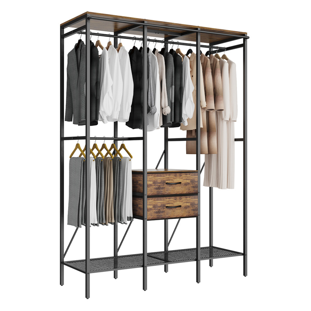 Heavy Duty Clothes Rack Metal Freestanding Clothes Rack