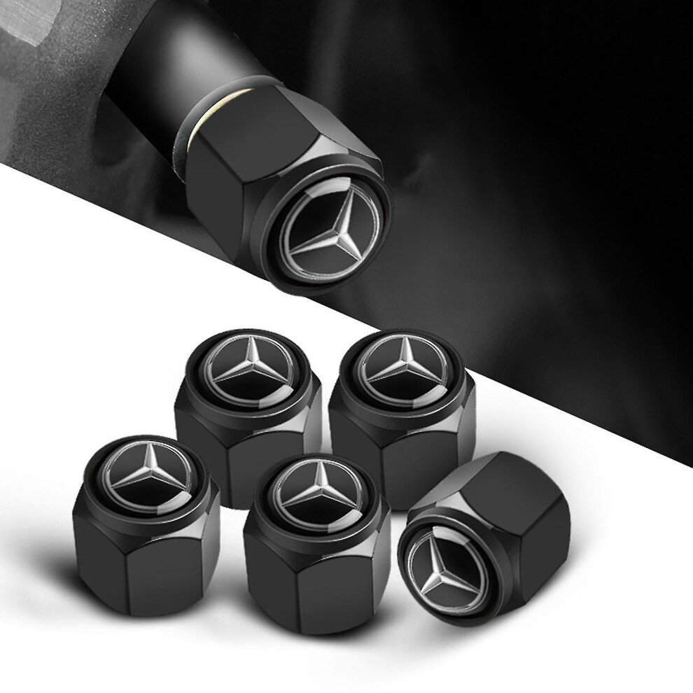 (Benz) 4pcs Car Tire Air Noe Cap Corrosion Resistant Stem Cap For Automotive Accessories
