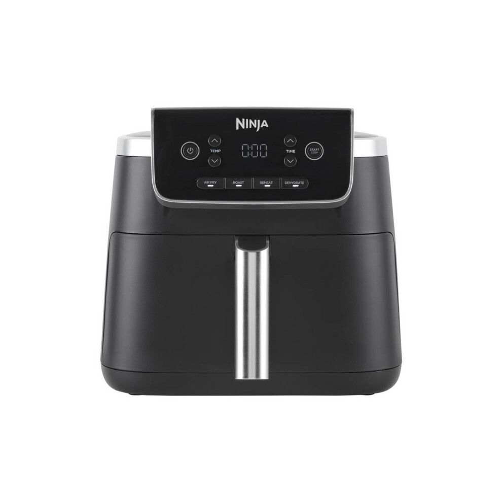 Ninja Pro Af140uk 4.7L Air Fryer - | Aircrisp Technology, 4 Functions (Air Fry, Roast, Reheat, Dehydrate), 210C, 1-2 Servings Black