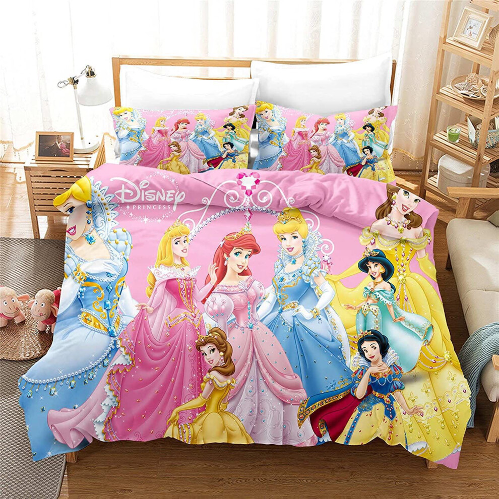 Xcsgsra (Style 18, Double(200X200cm/3Pcs)) Princess Series Bedding Single Double Duvet Cover Not,Specified