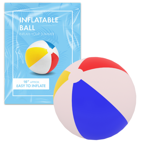 Inflatable Panel Beach Ball 16" Kids Swimming Beach Fun
