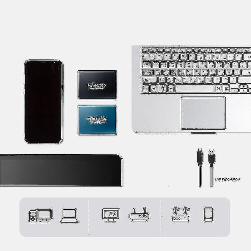 Hard Disk, 2tb Portable External Hard Disk, Waterproof And Shockproof (black)-1 1