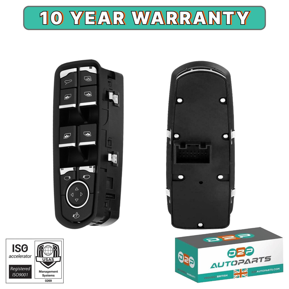 Master Window Control Switch For Porsche Panamera Cayenne Cayman 7Pp959858r 5056167424932