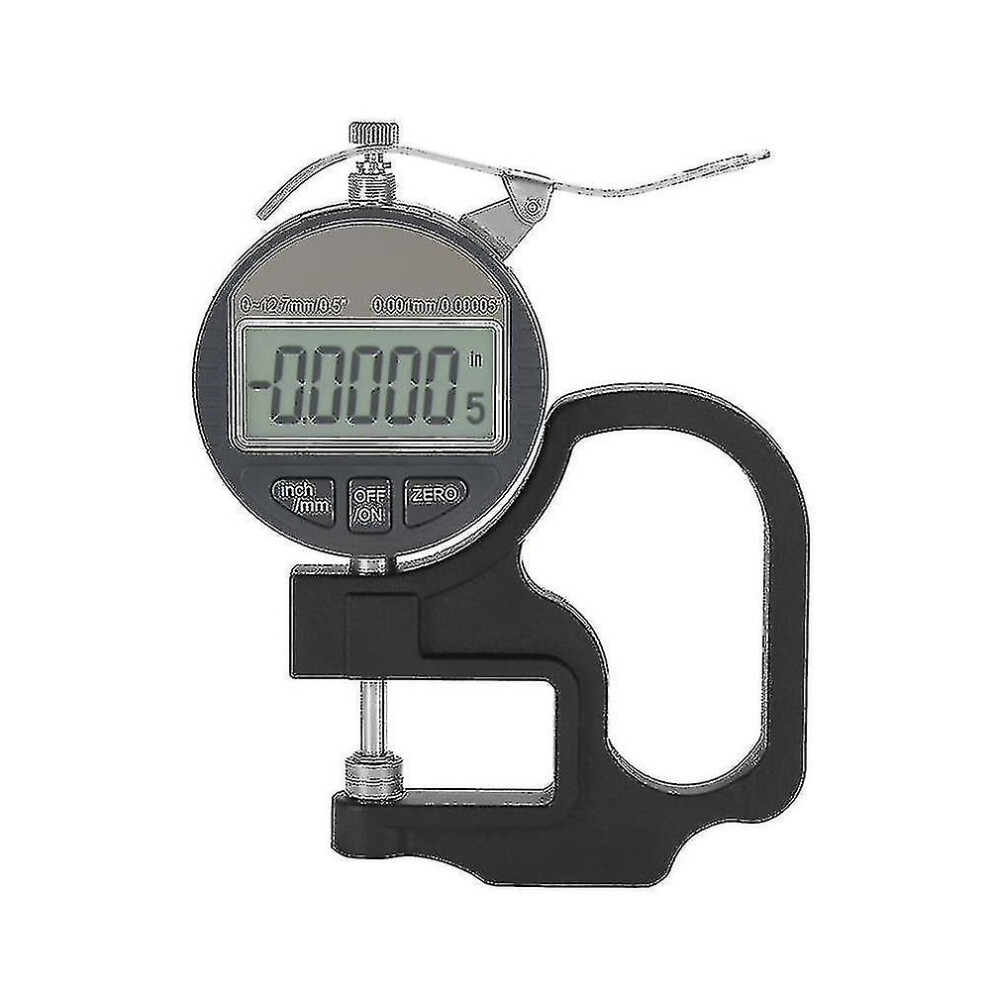 0.001Mm Digital Thickness Gauge Meter Electronic Micrometer In 0-12.7Mm Range For Paper Leather Cloth Wire Measuring Tool-Sfygv 6909589420336
