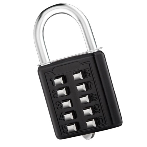 Key password Hanging lock cabinet lock 5 -digit password black 1
