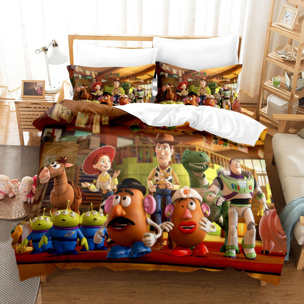 (Style 26, Double(200X200CM/3PCS)) Toy Story Bedding Single Double King Duvet Cover