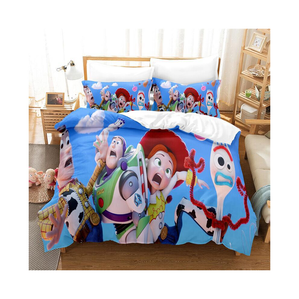 (Style 27, Single(135X200CM/2PCS)) Toy Story Bedding Single Double King Duvet Cover